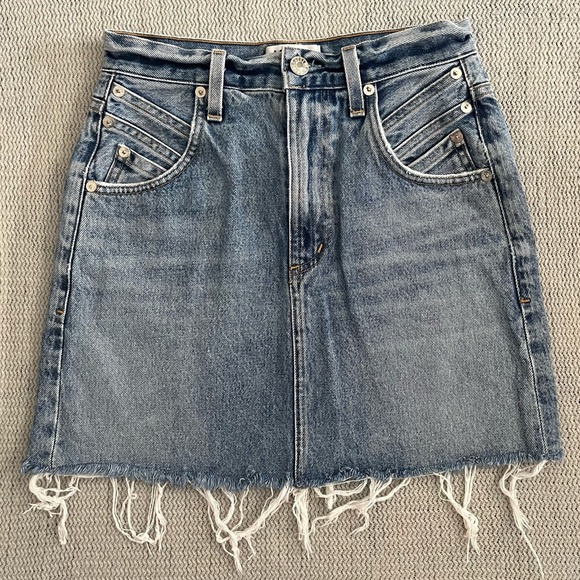 Agolde denim mini skirt - Picture 1 of 5